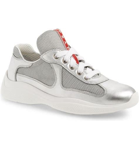 prada sneakers silver|Prada sneakers women sale.